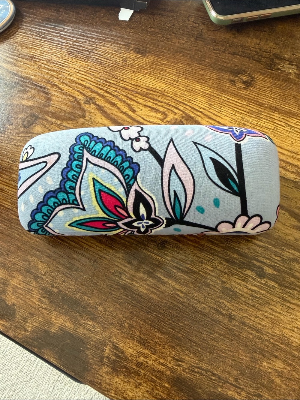 Floral Pattern Blue Decorative Home Accent Case